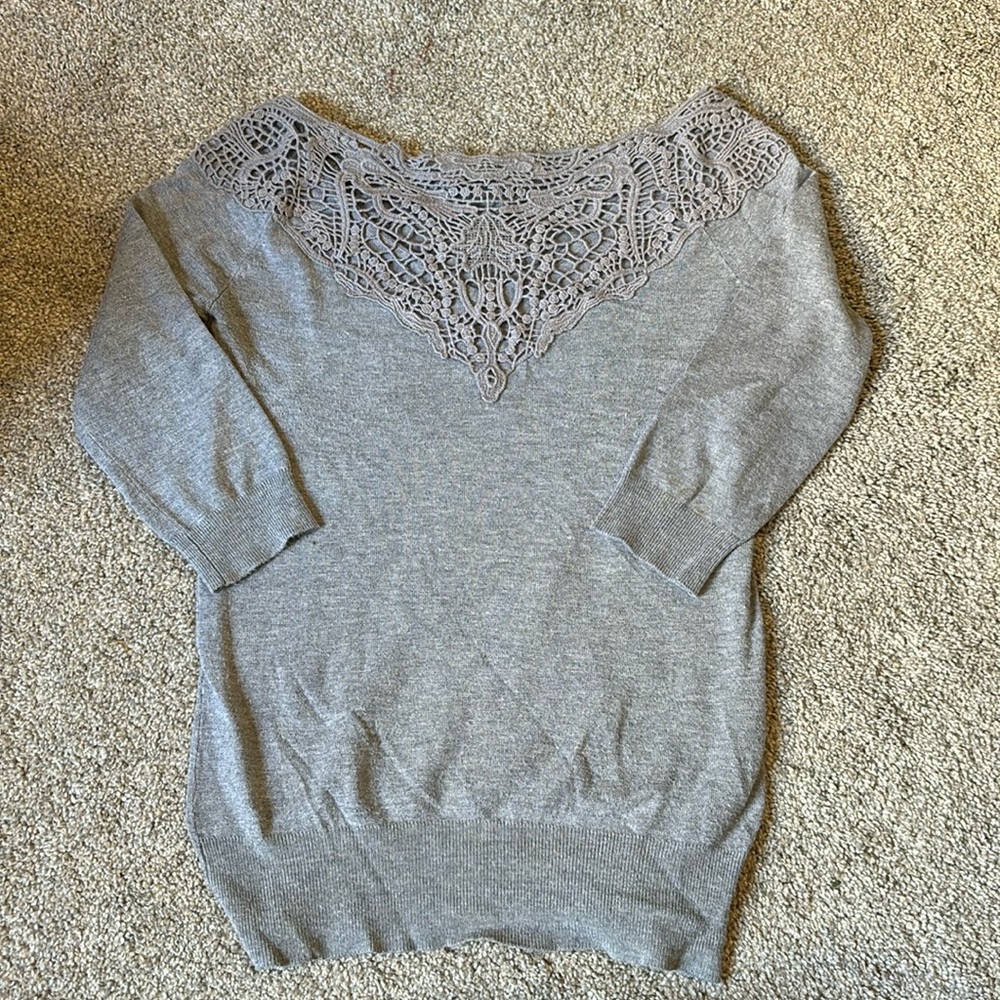 Grey Sweater.